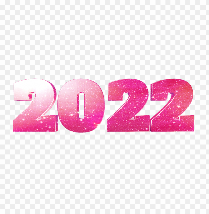 Pink Sparkle 2022 Text PNG image with transparent background@toppng.com