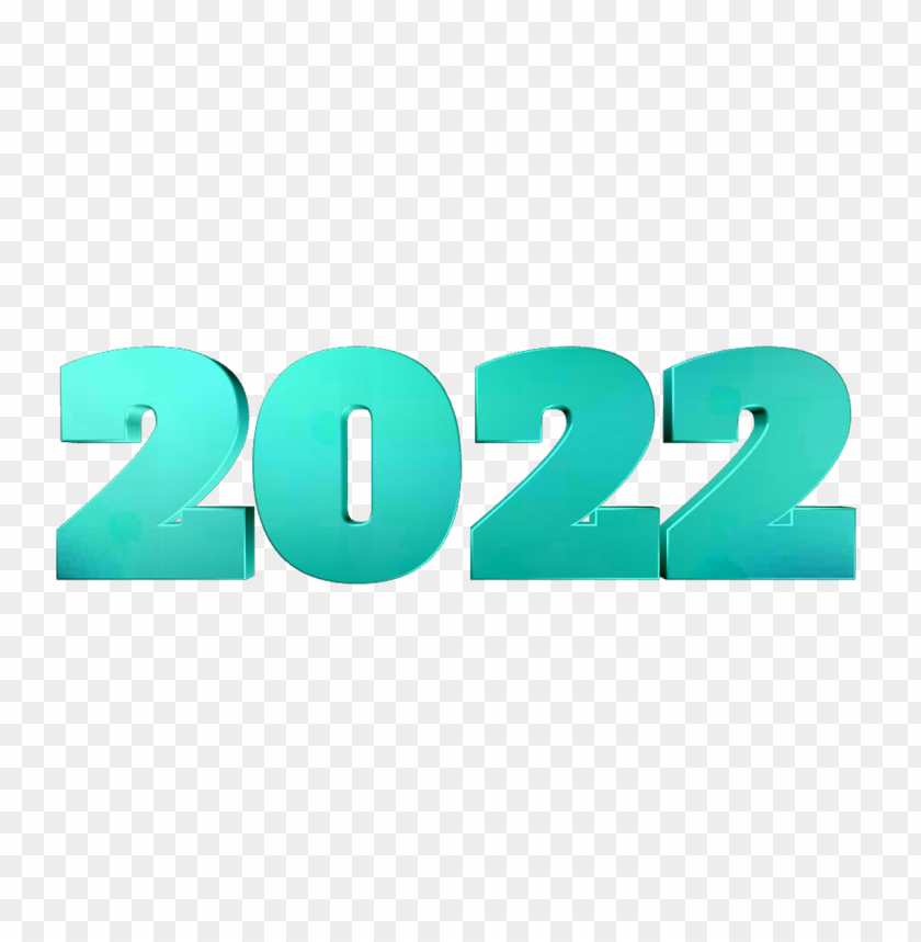 3D 2022 Blue Text PNG image with transparent background@toppng.com