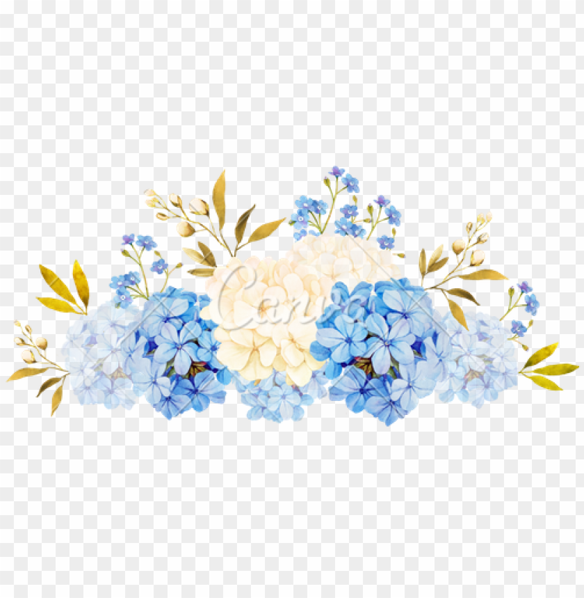 Blue And White Flowers Png Image With Transparent Background Toppng