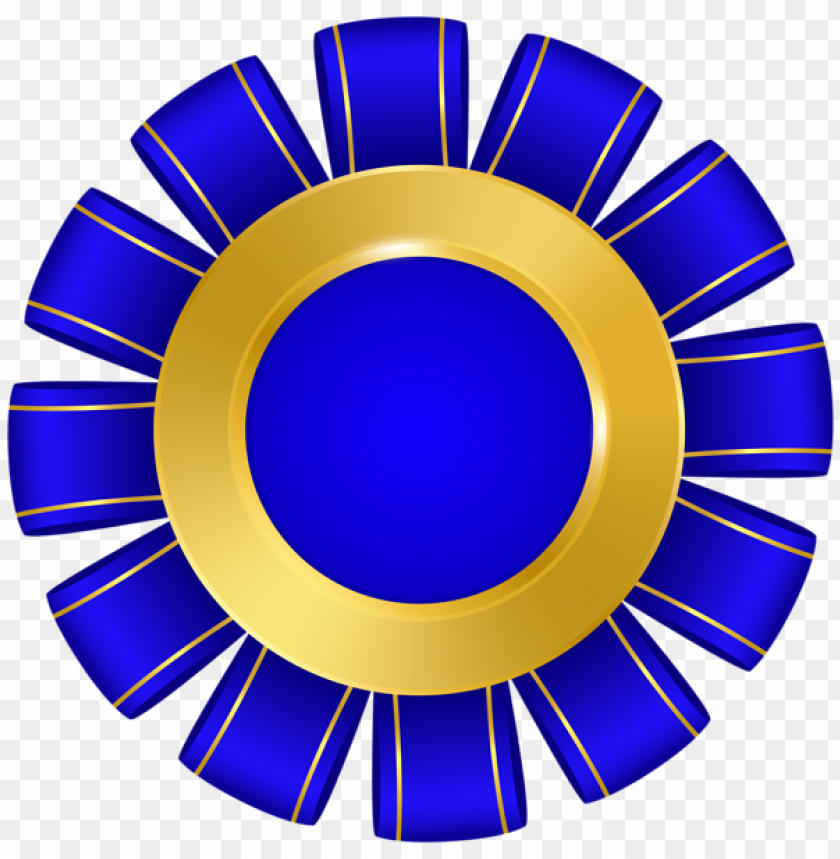 blue badge rosette png clipar PNG transparent with Clear Background ID 471592