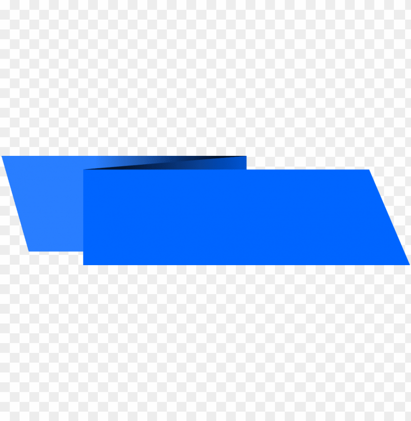 blue banner png - origami banner rectangle PNG image with transparent  background | TOPpng