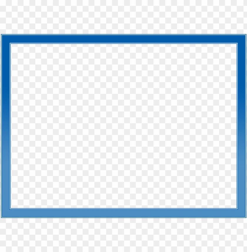 Blue Border Frame Free Images Top - フレーム 水 PNG Transparent Background