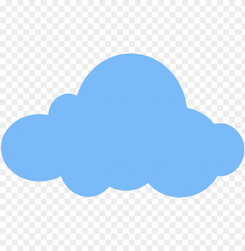blue cartoon cloud PNG image with transparent background | TOPpng