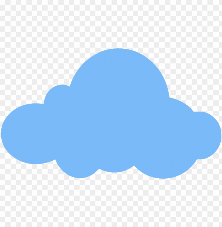 Blue Cartoon Cloud Png Image With Transparent Background Toppng