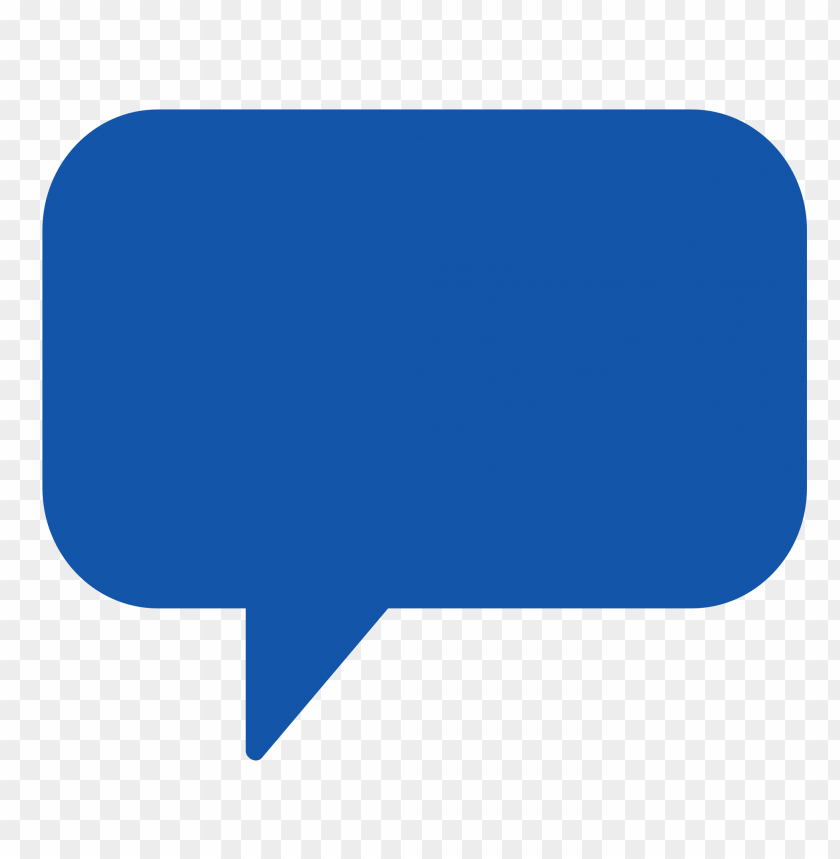 Blue Chat Thought Bubble Thin Ing  Peech PNG Image With Transparent Background