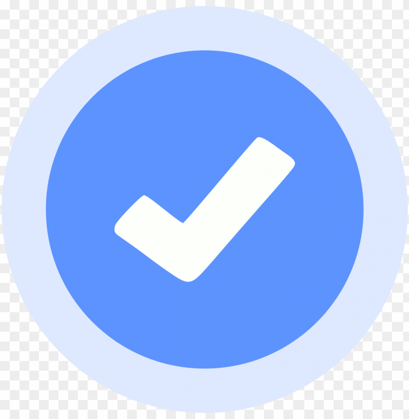 Blue Checkmark Facebook Verified Icon Png Image With Transparent Background Toppng