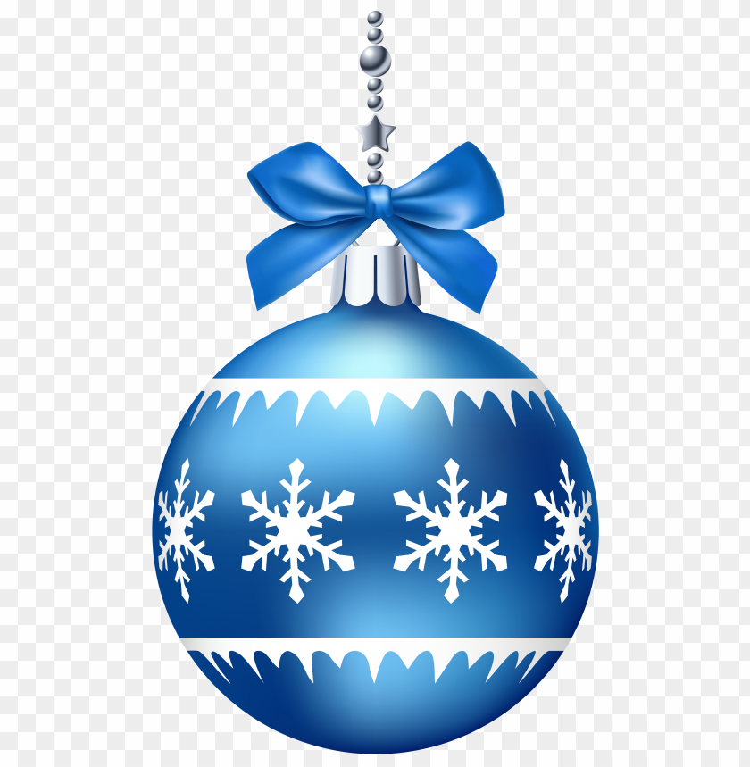 blue christmas ball clipart png photo - 31962