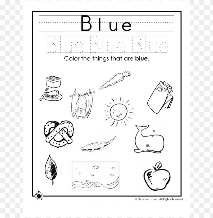 blue color pages preschool coloring, blue,coloring,preschool,pages,page,color