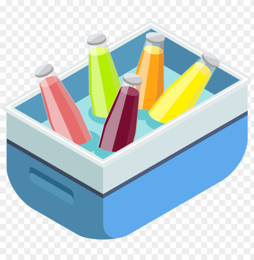 Download blue cooler with drinks clipart png photo  @toppng.com