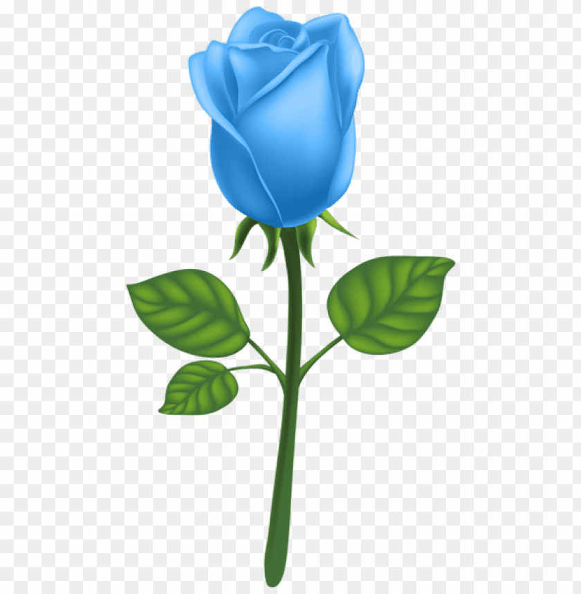 blue deco rose