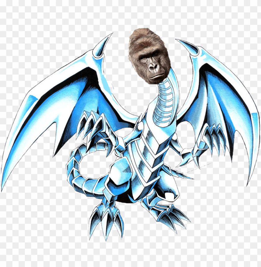 free PNG blue eyes white harambe - yugioh blue eyes white dragon drawi PNG image with transparent background PNG images transparent
