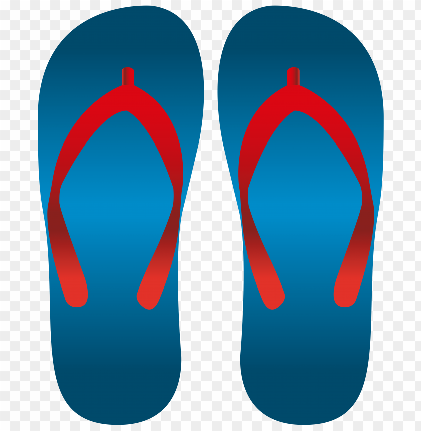 Blue Flip Flops Clipart Png Photo - 31662 | TOPpng