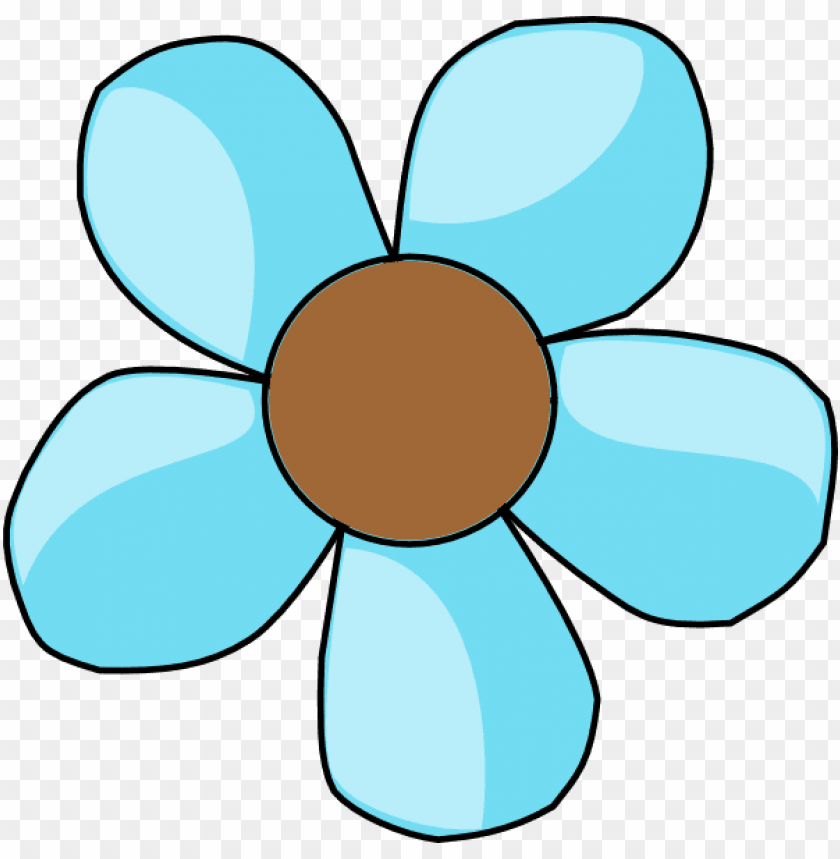 blue flower clipart cute cartoon - cute flower png clipart PNG image with  transparent background | TOPpng