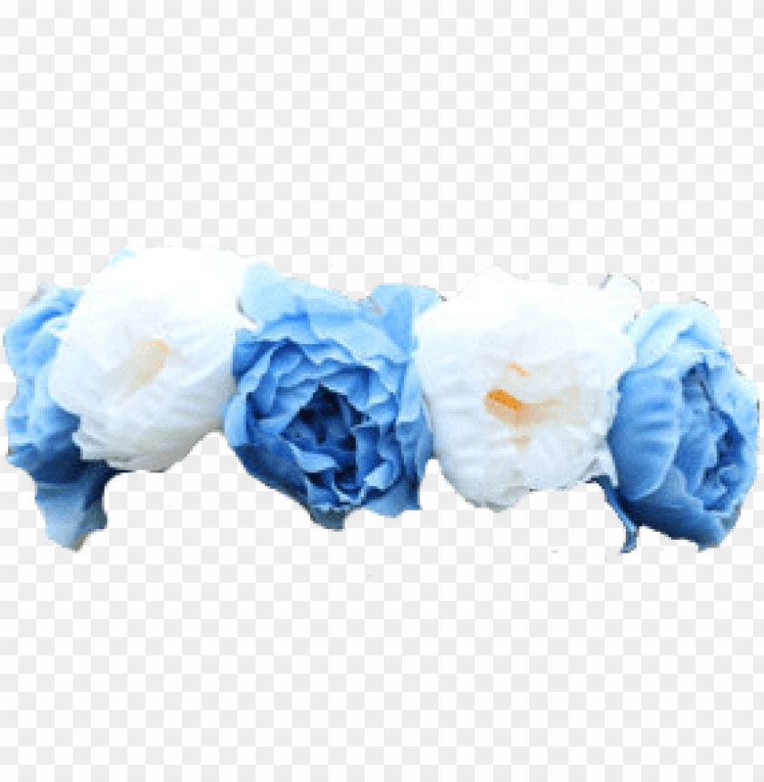 blue flower crown transparent, flower,flowercrown,crown,transpar,blue,transparent