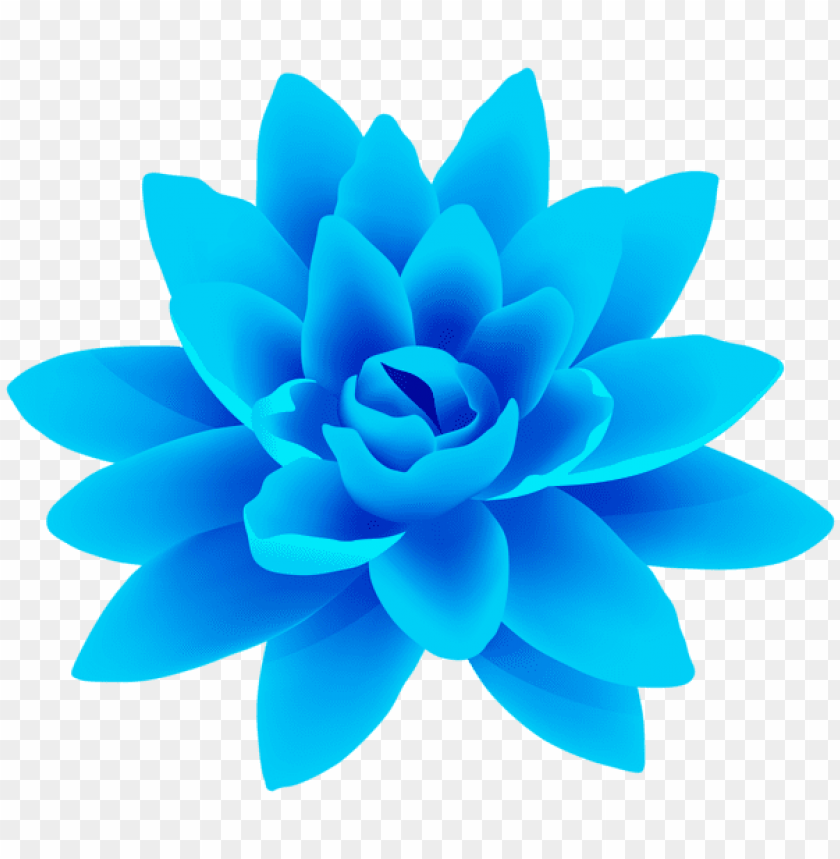 blue flower png deco