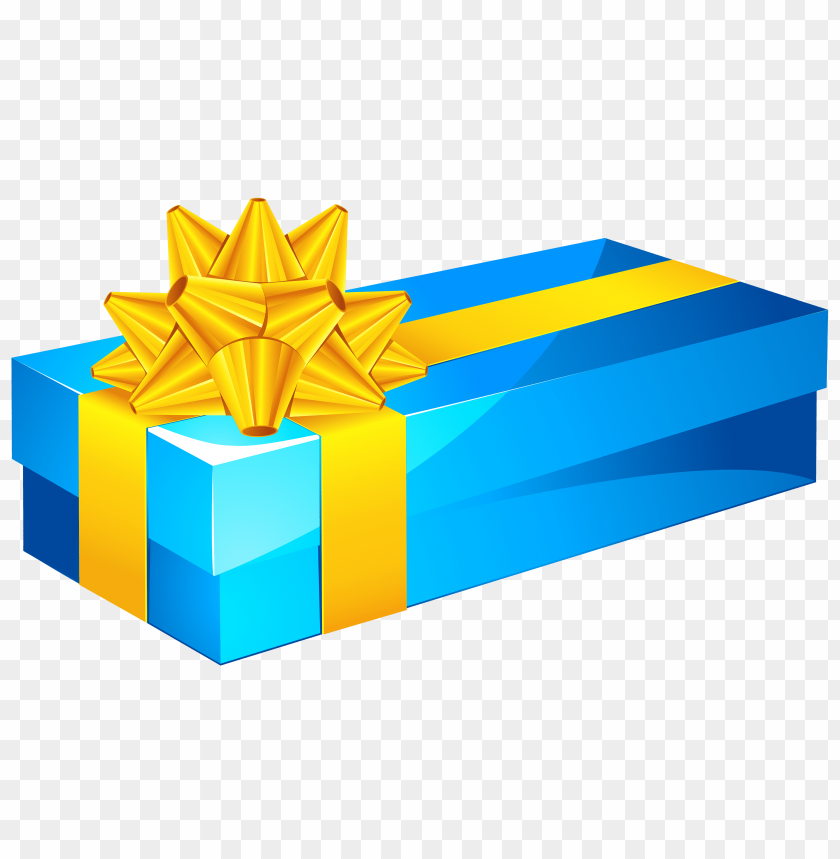 blue, box, gift