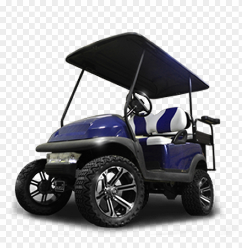blue golf buggy cart two passengers PNG image with transparent background@toppng.com