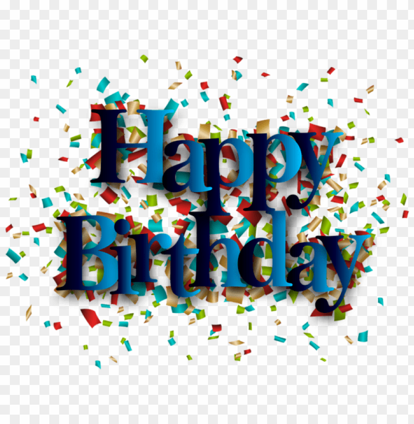 Blue Happy Birthday Png Images Background - Image ID Is 42225 | TOPpng