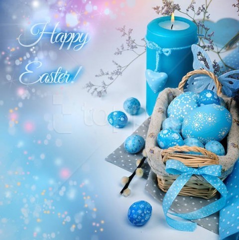 blue happy easter background best stock photos - Image ID 59538