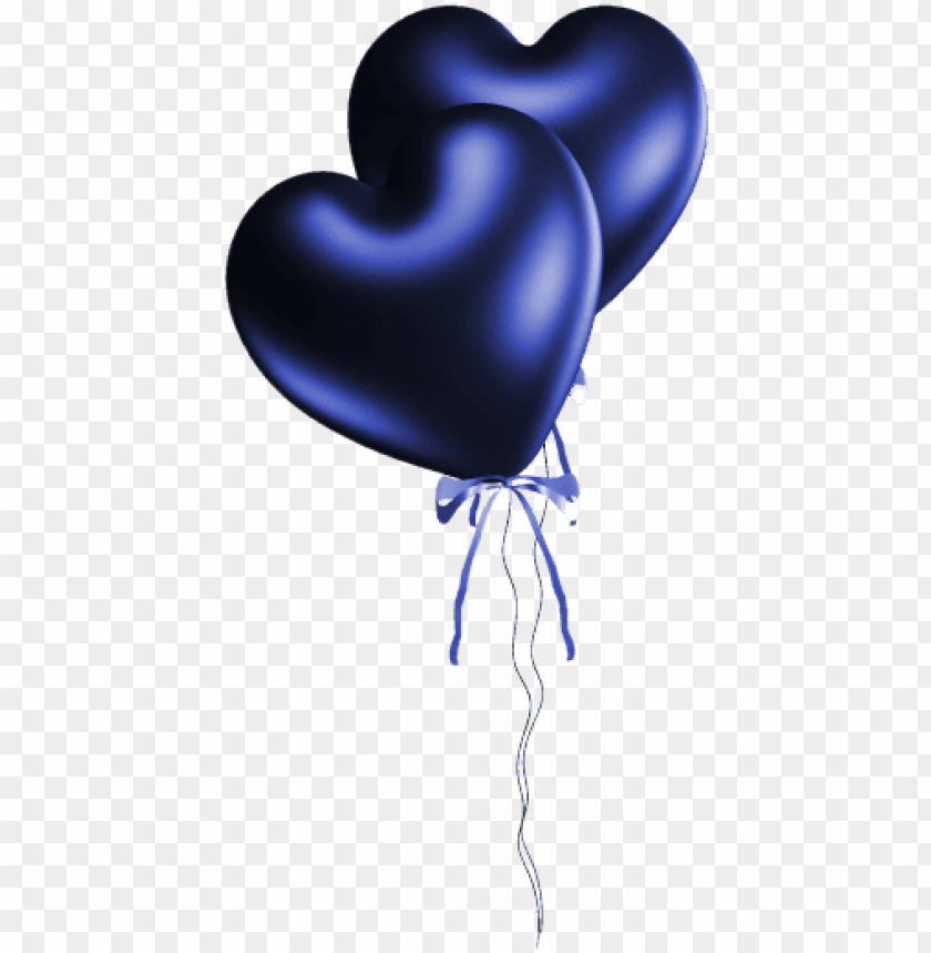 blue heart balloons PNG image with transparent background@toppng.com