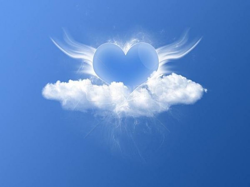 Blue Heart In Sky Background Best Stock Photos Toppng