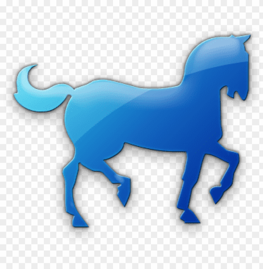 Blue Horse Icon - Horse Icon Blue Png - Free PNG Images