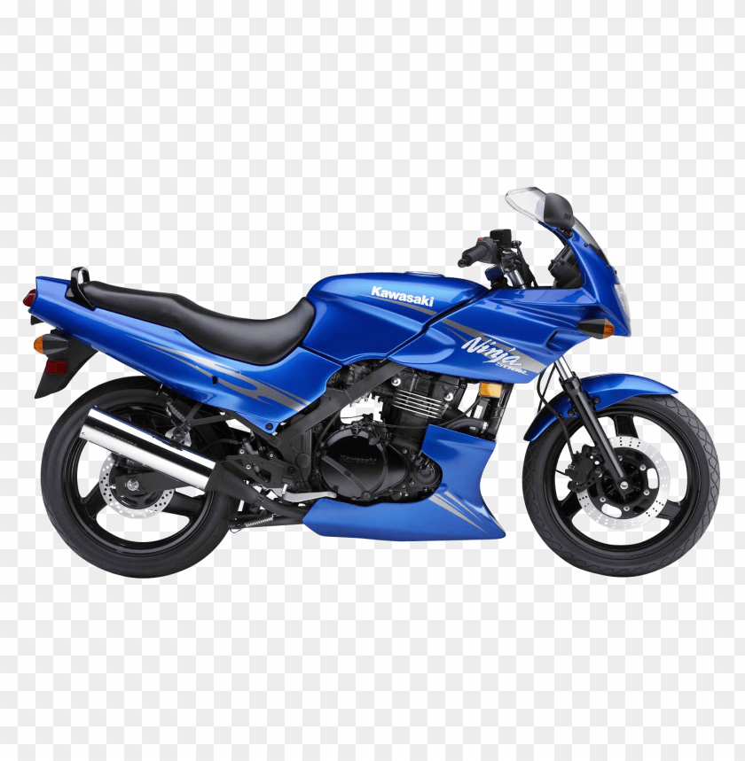 free PNG Download Blue Kawasaki Ninja 500R Motorcycle Bike png images background PNG images transparent