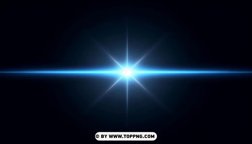 Blue Lens Flare PNG Transparent Background