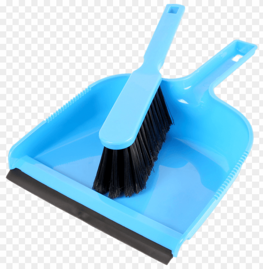 tools and parts, dustpans, blue plastic dustpan and brush, 
