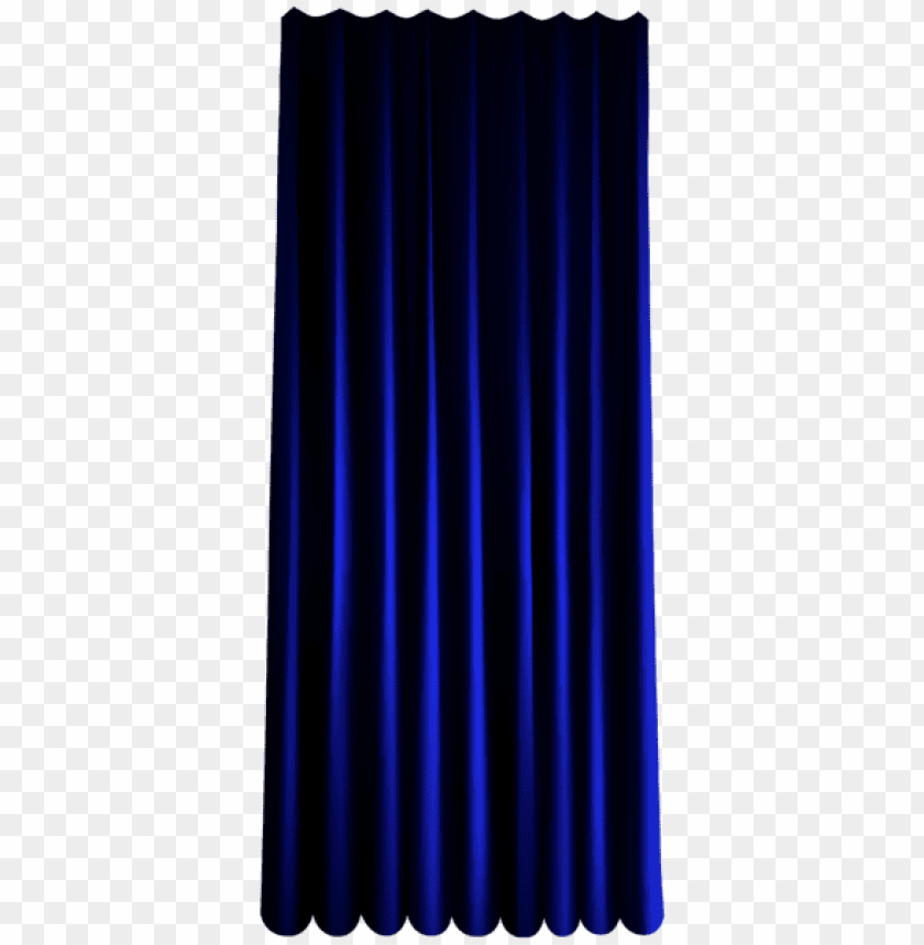 blue single curtain