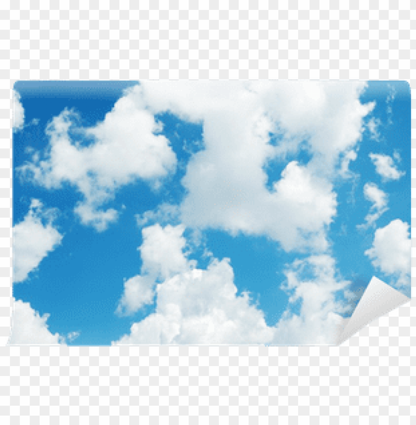 Blue Sky Background With White Clouds Wall Mural Cloud Png Image With Transparent Background Toppng
