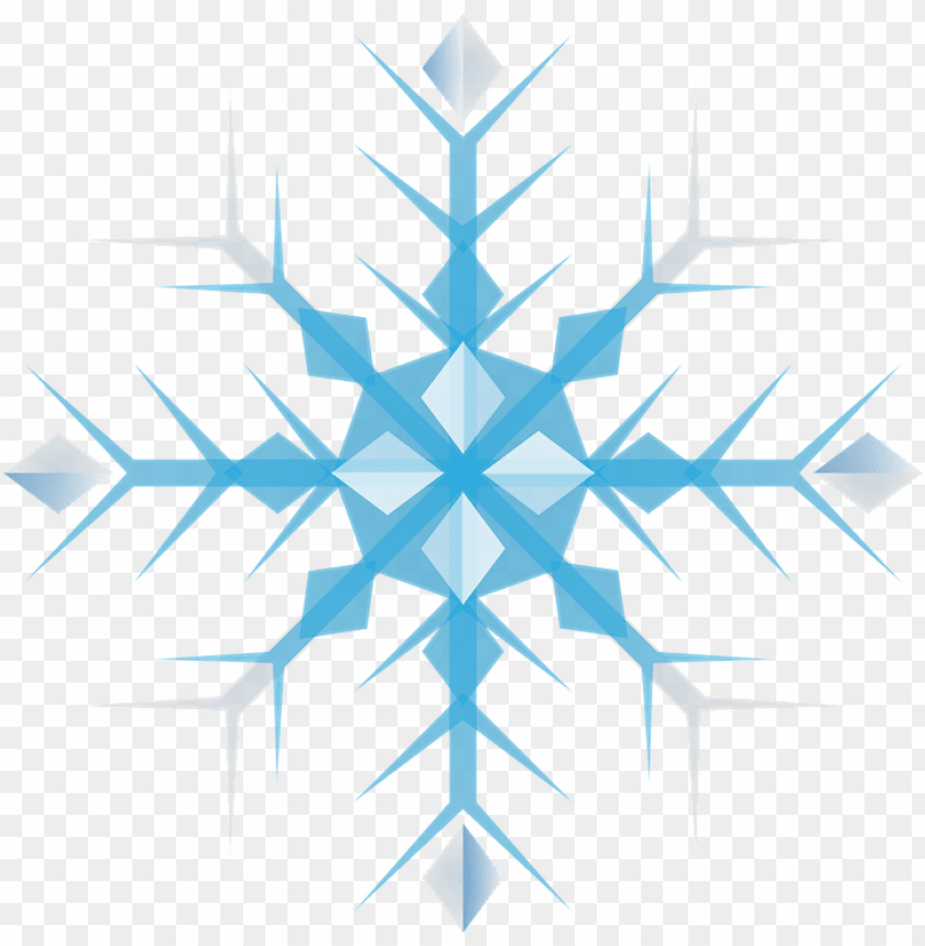 blue snowflake PNG image with transparent background@toppng.com