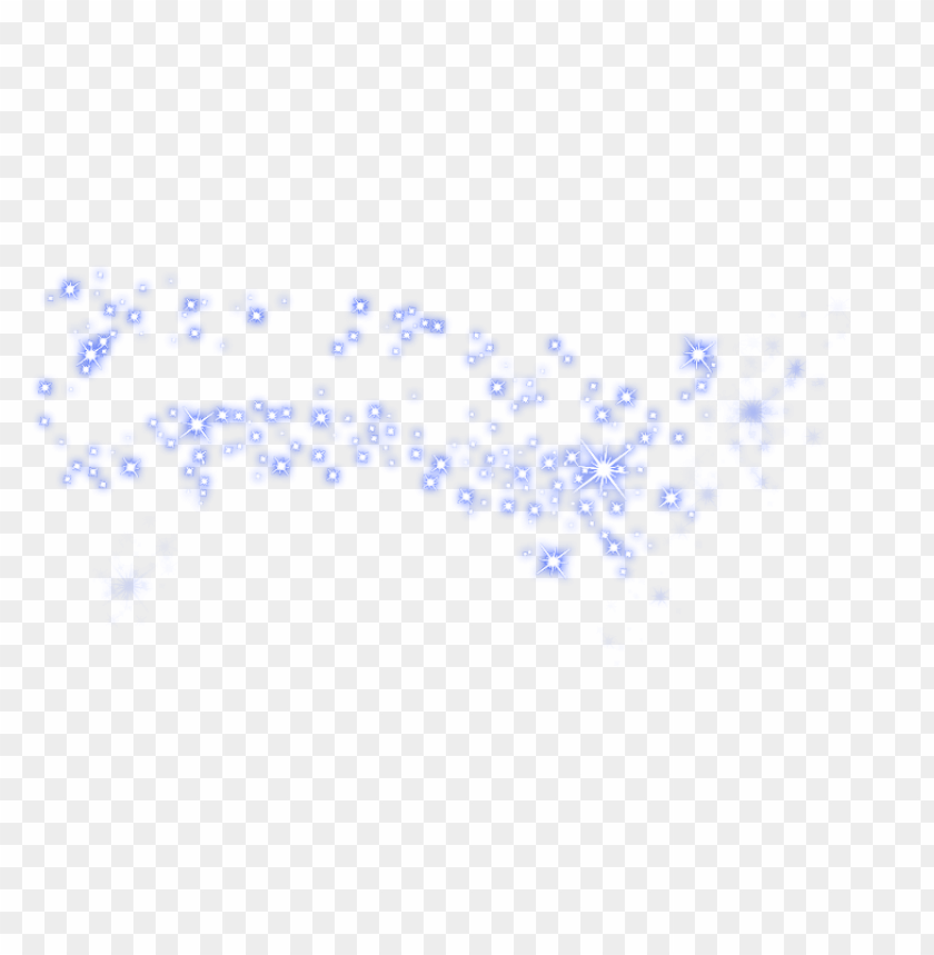 Blue Sparkle Stars Thumbnail Effect PNG Image With Transparent Background