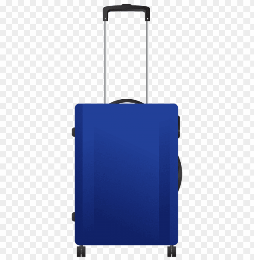 blue trolley travel bag clipart png photo - 54282