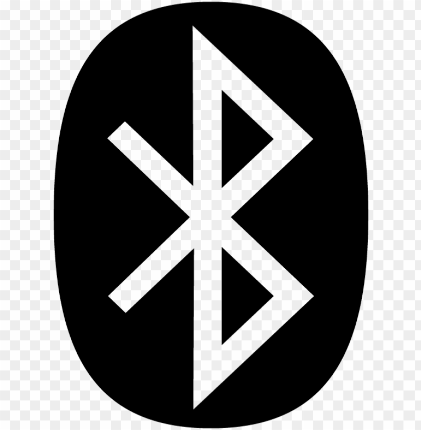 bluetooth icon symbol vector - bluetooth black and white PNG image with transparent background@toppng.com
