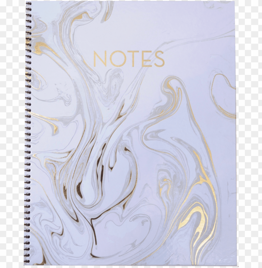 Blush Marble Notebook - Gold Marble Notebook PNG Image With Transparent Background