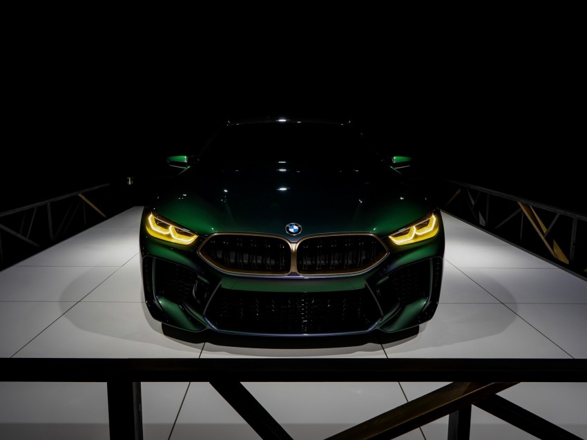 bmw, front view, shadows, bumper