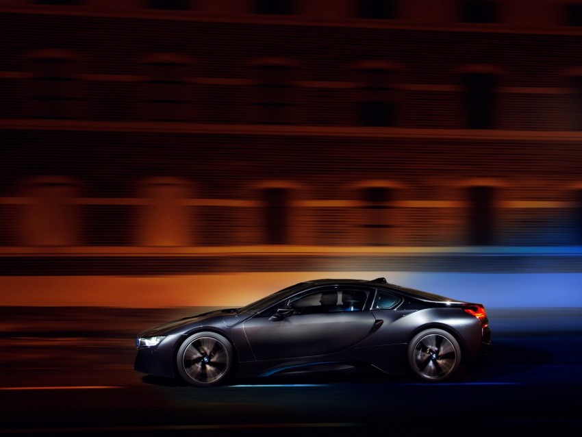 bmw i8, bmw, speed, movement, night background@toppng.com
