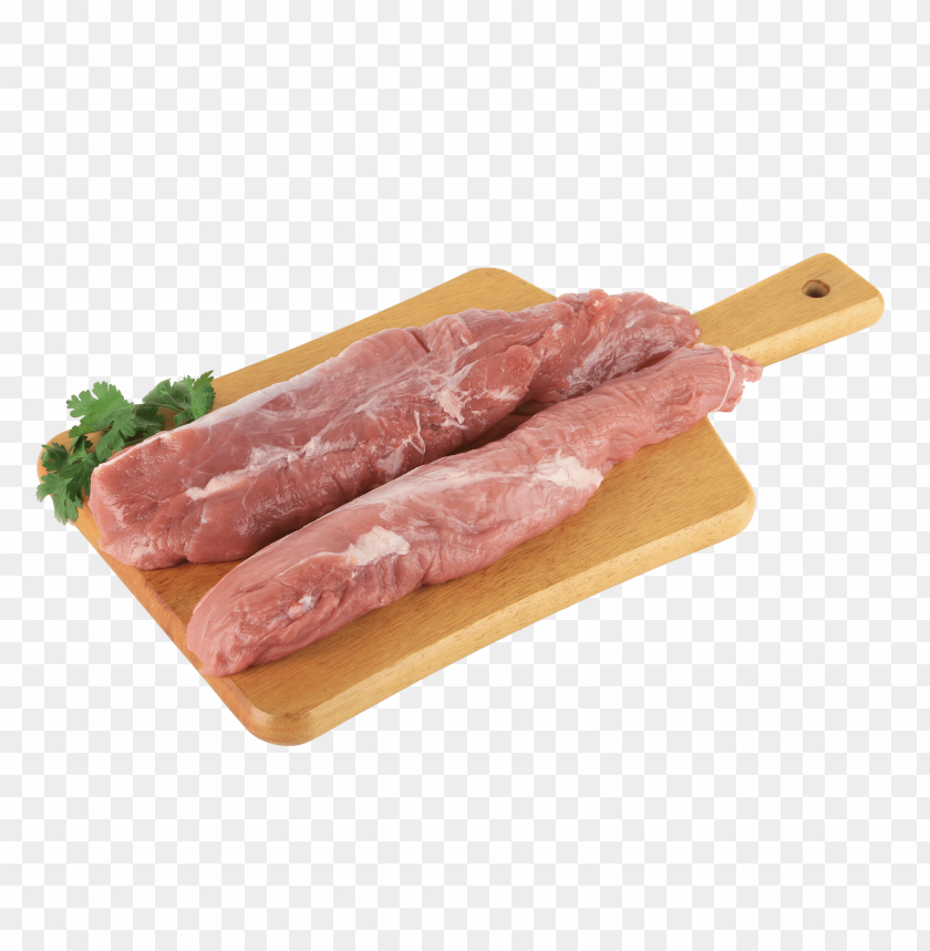 board, meat, parsley