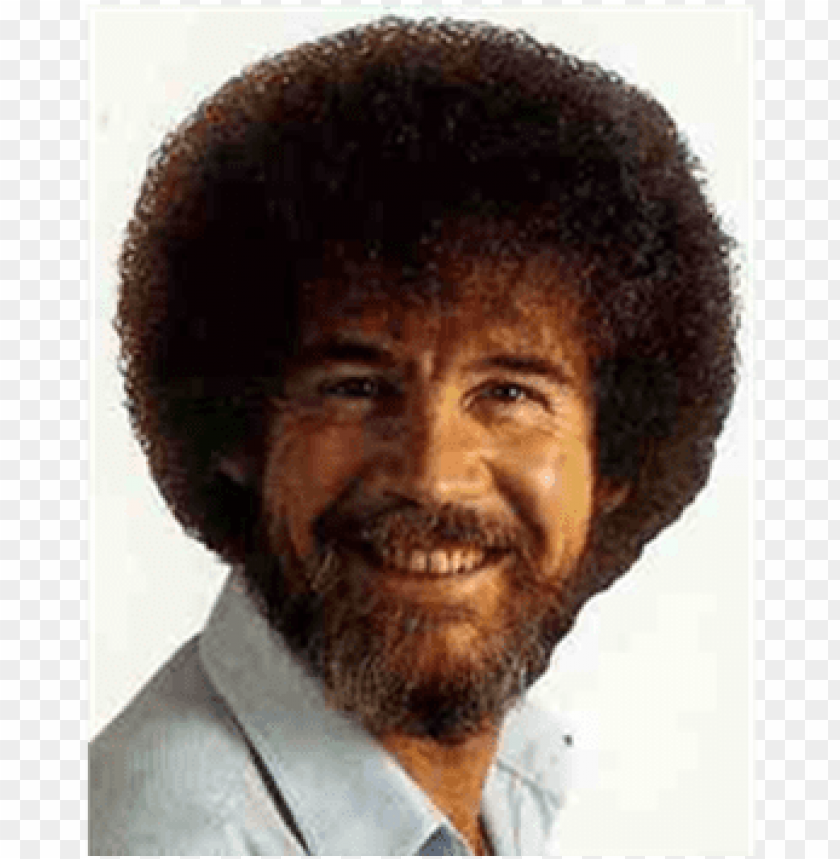 free PNG bob ross afro png svg black and white library - bob ross PNG image with transparent background PNG images transparent