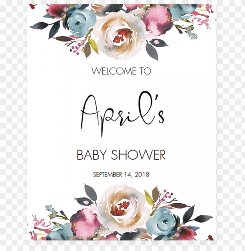 free PNG bohemian shower welcome sign template by littlesizzle - baby shower sign free PNG image with transparent background PNG images transparent
