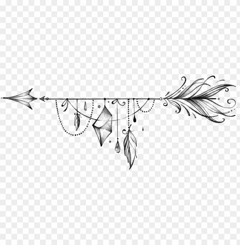 Manners Hane Sæt ud Boho Arrows Hand Drawn PNG Image With Transparent Background | TOPpng