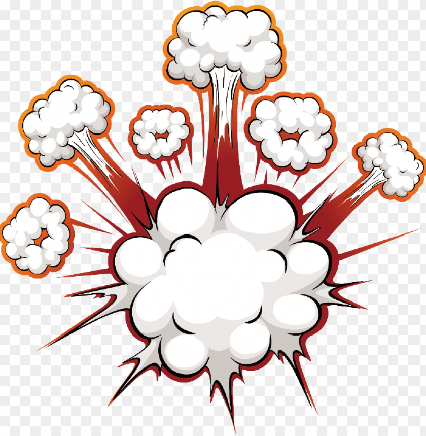 bomb blast cartoon effect white explosion red ftestick - bomb explosion cartoon PNG image with transparent background@toppng.com