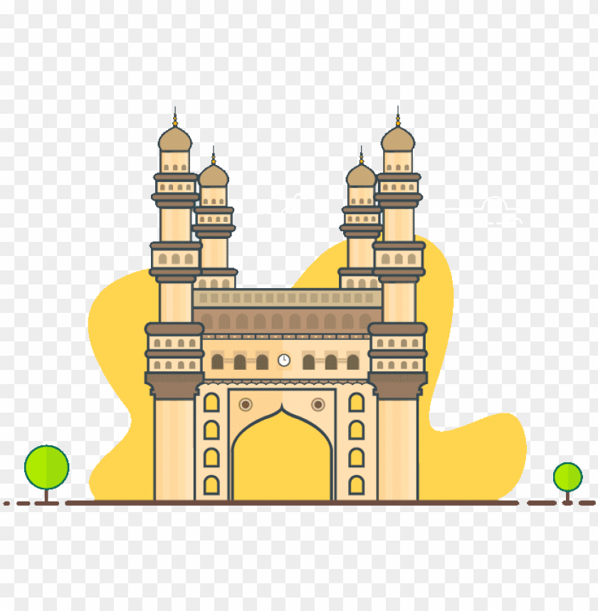 Charminar mosque Royalty Free Vector Image - VectorStock
