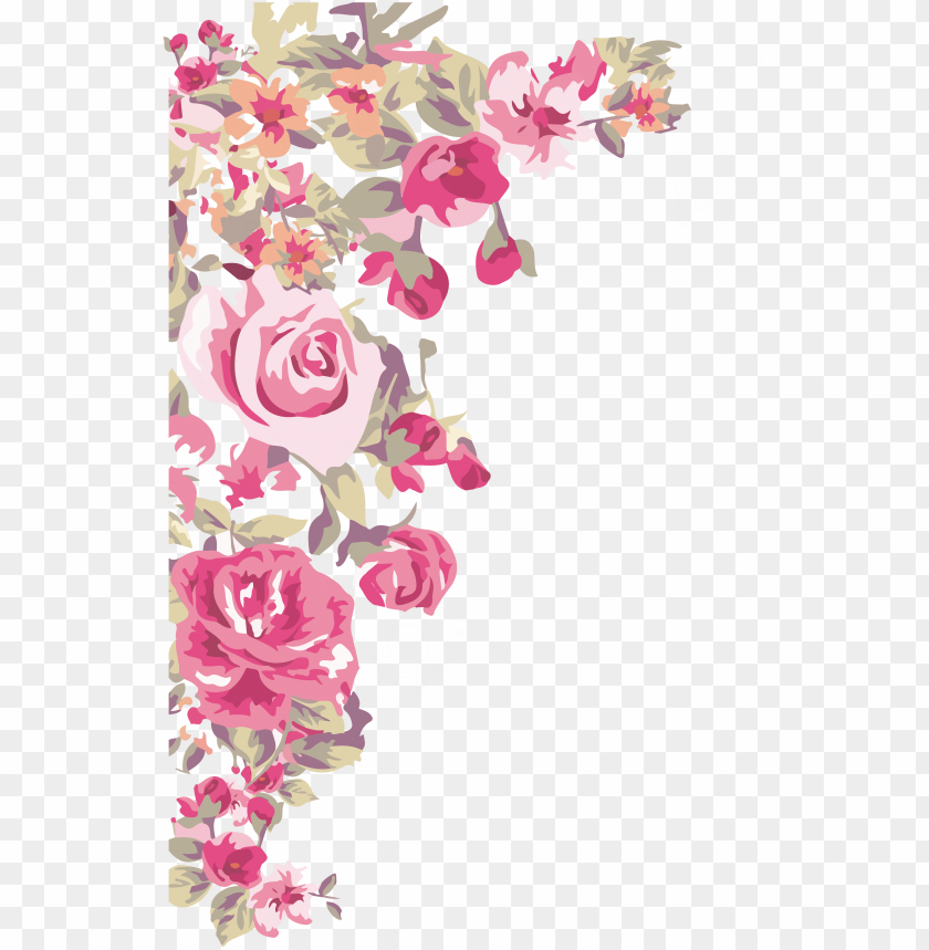 Border Design Corner Flower Png Image With Transparent Background Toppng