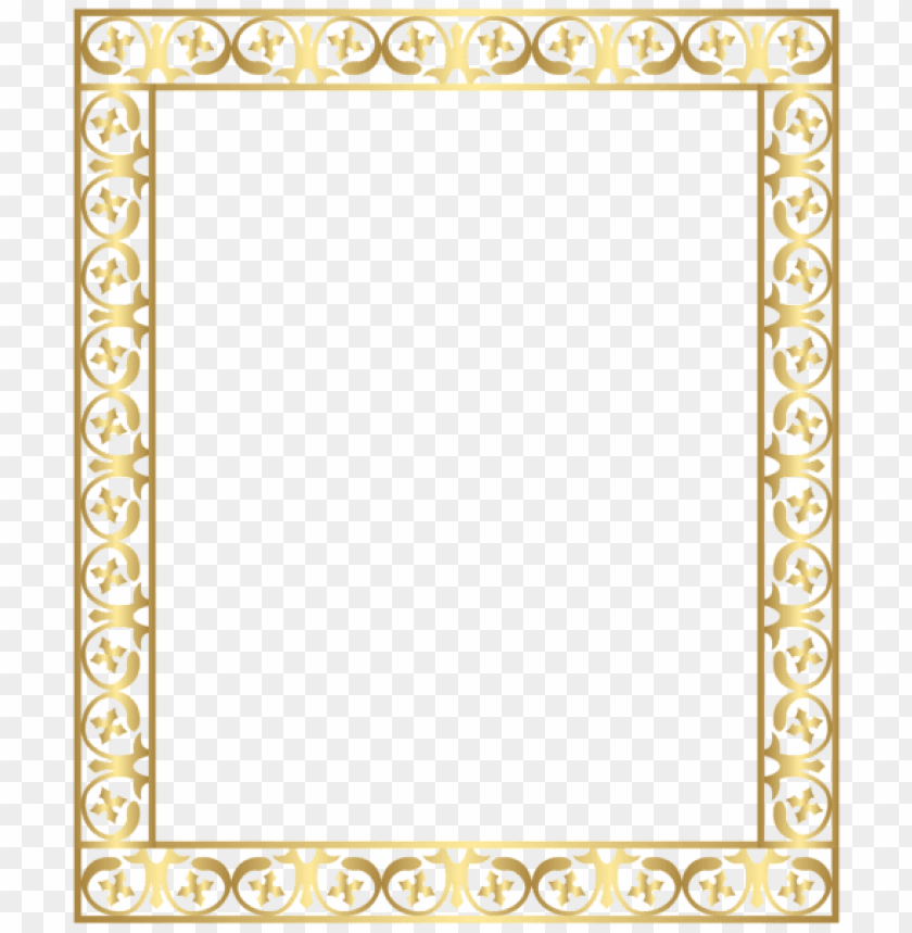 Border Frame Gold Clipart Png Photo - 46044 | TOPpng