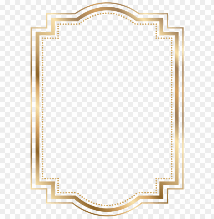 border frame gold transparent