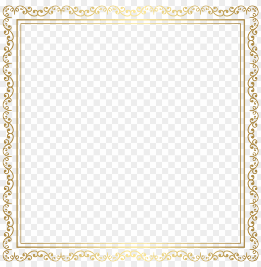 border frame gold transparent