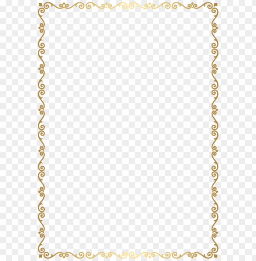 border frame golden transparent
