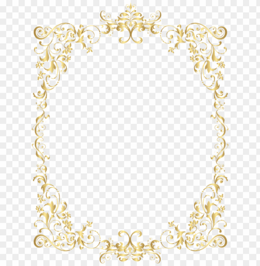border gold decorative frame png